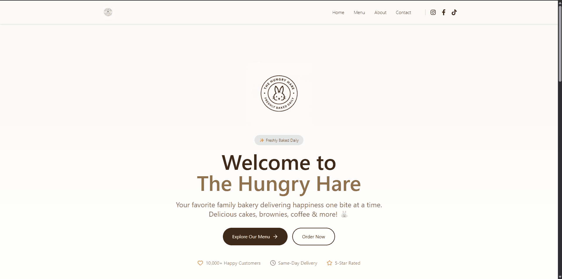 The Hungry Hare — Homepage